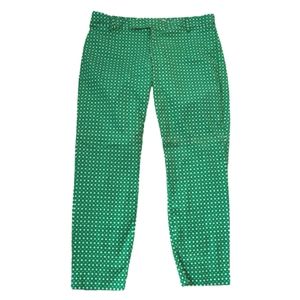 GAP Green Polka Dot Cropped Pants